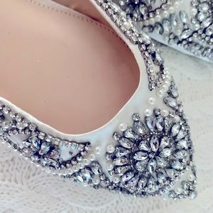 Betsey Johnson bridal flats US size 9